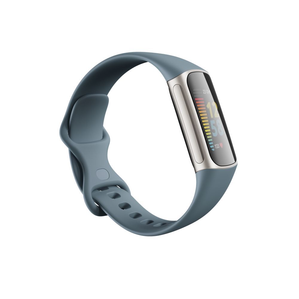 Fitbit Charge 5 Steel Blue with Platinum Stainless Steel