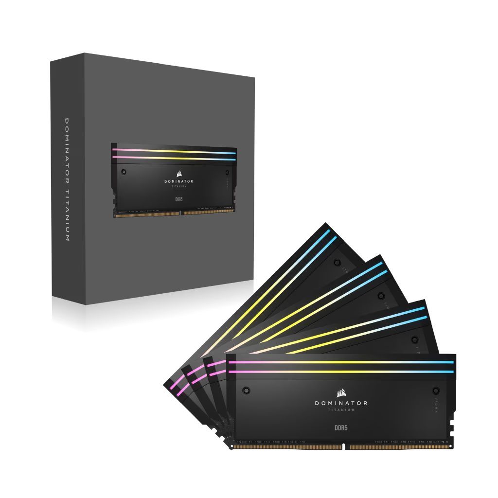 Corsair 64GB DDR5 6000MHz Kit(4x16GB) Dominator Titanium RGB