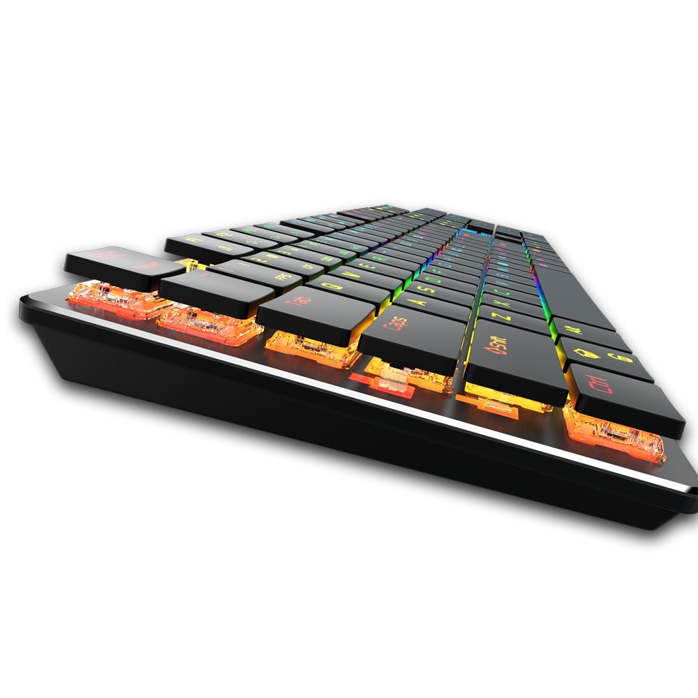 Meetion MT-MK80 Gamer RGB Ultra-thin Mechanical Keyboard Black US