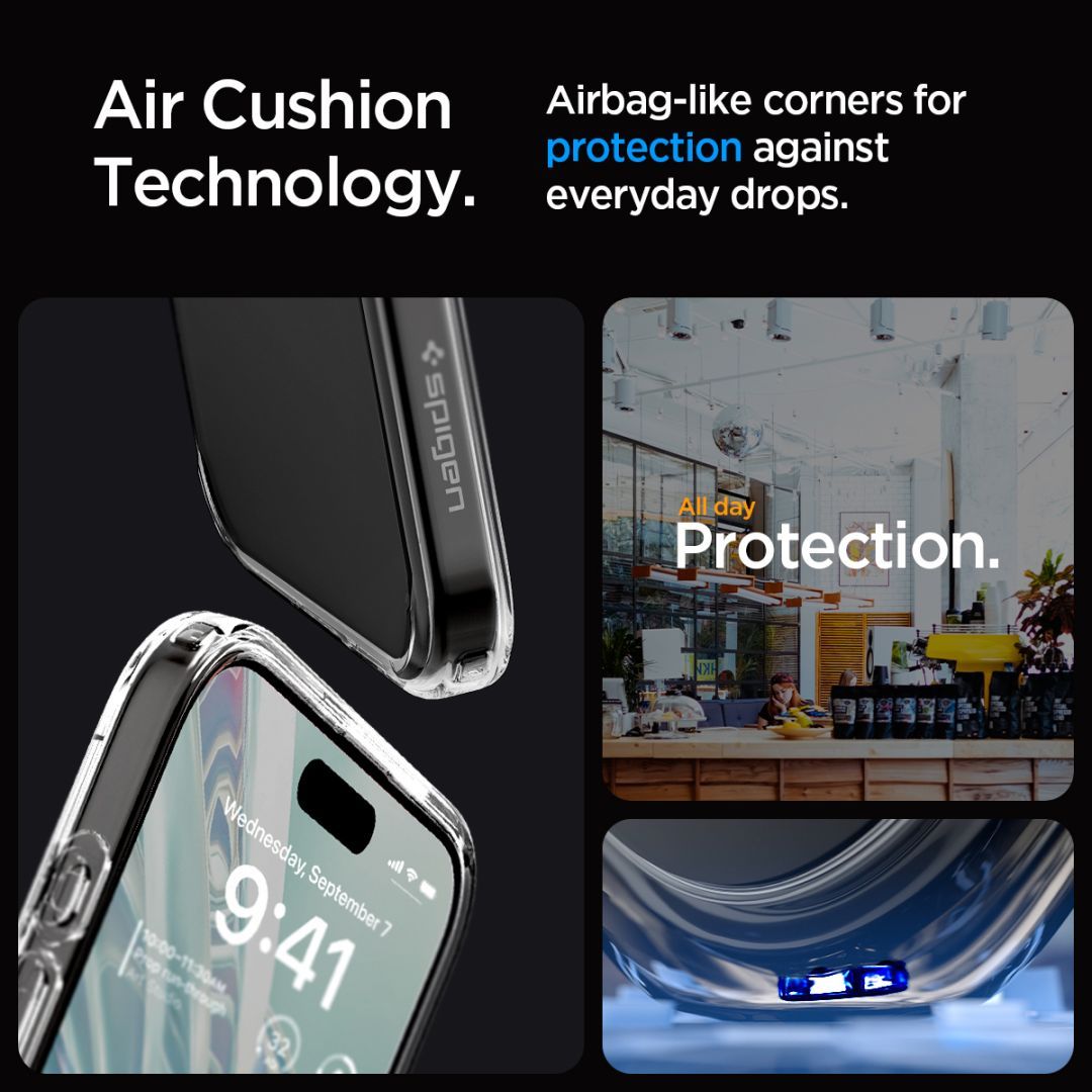 Spigen iPhone 15 Pro Max Case Ultra Hybrid Crystal Clear