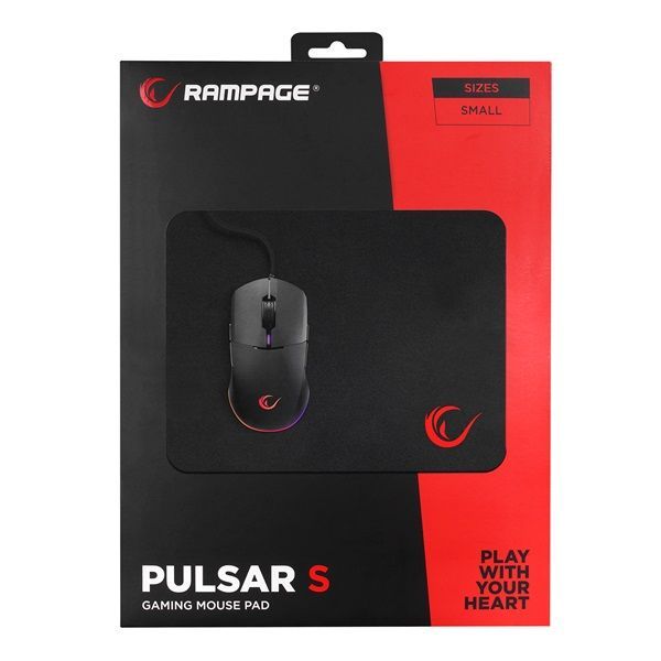 Rampage Pulsar S Gaming Mouse Pad Black