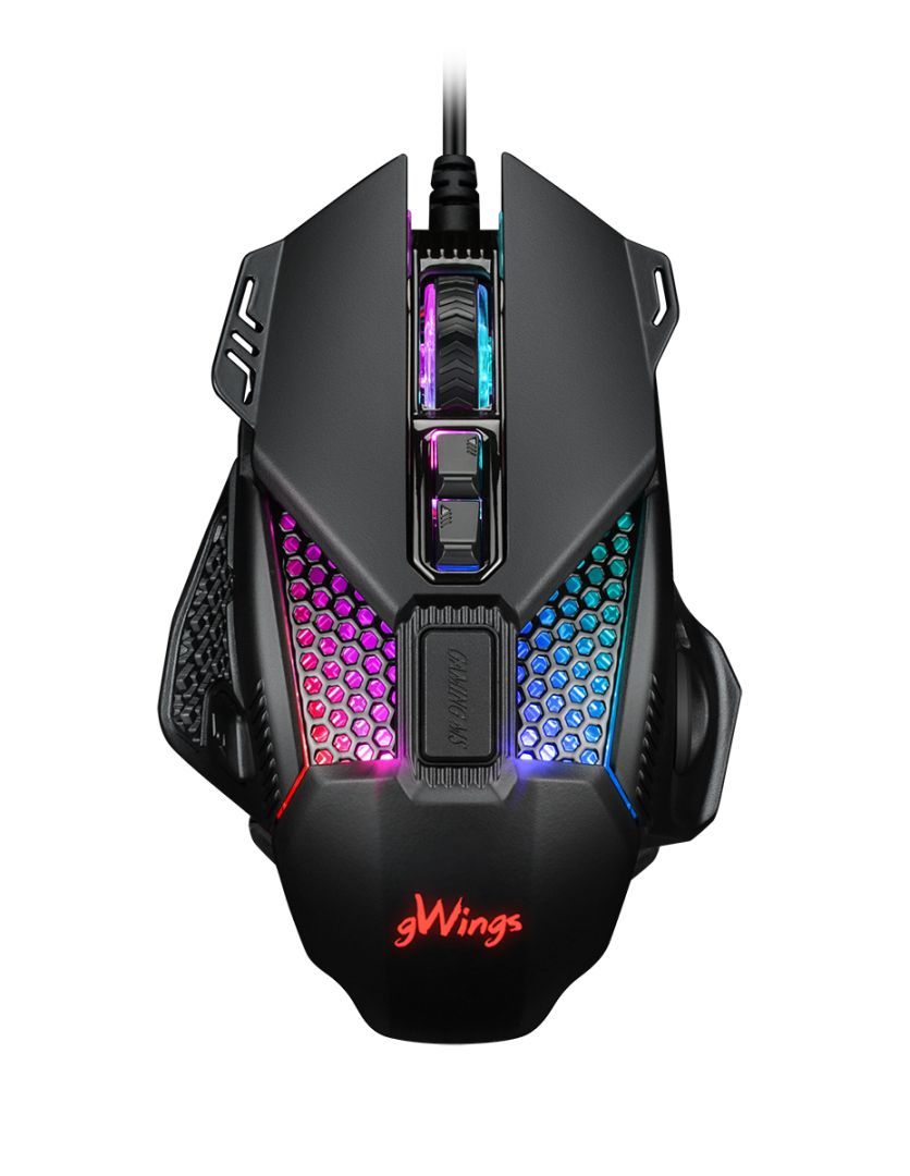 gWings GW9X5M Gaming Mouse Black