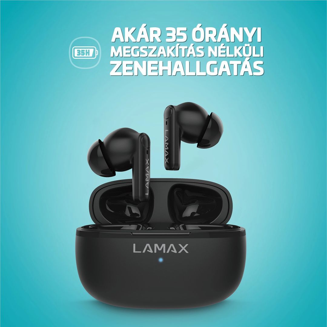 Lamax Clips1 Play Bluetooth Headset Black