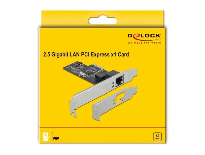 DeLock PCI Express x1 Card 1 x RJ45 2.5 Gigabit LAN RTL8125