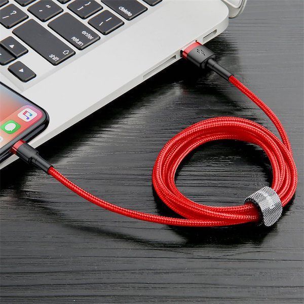 Baseus Cafule lightning Cable 2,4A 1m Red