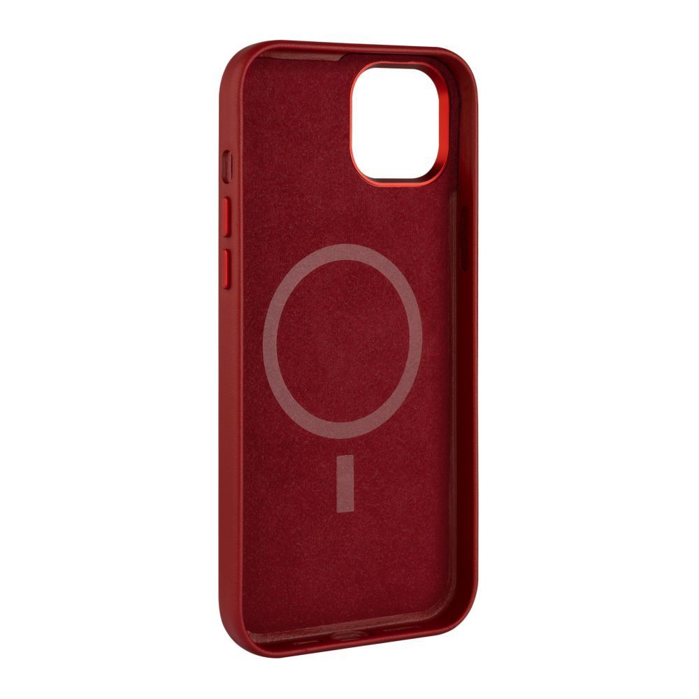 FIXED MagLeather for Apple iPhone 15 Plus, red