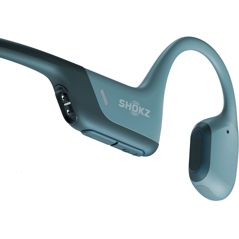 Shokz Openrun Pro Bone Conduction Open-Ear Endurance Bluetooth Headphones Blue