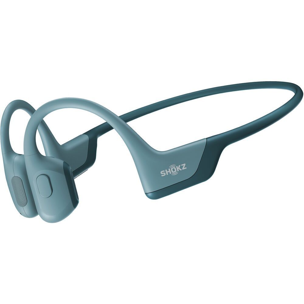 Shokz Openrun Pro Bone Conduction Open-Ear Endurance Bluetooth Headphones Blue