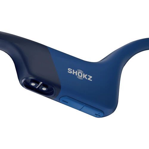 Shokz Openrun Bone Conduction Open-Ear Endurance Wireless Bluetooth Headphones Blue