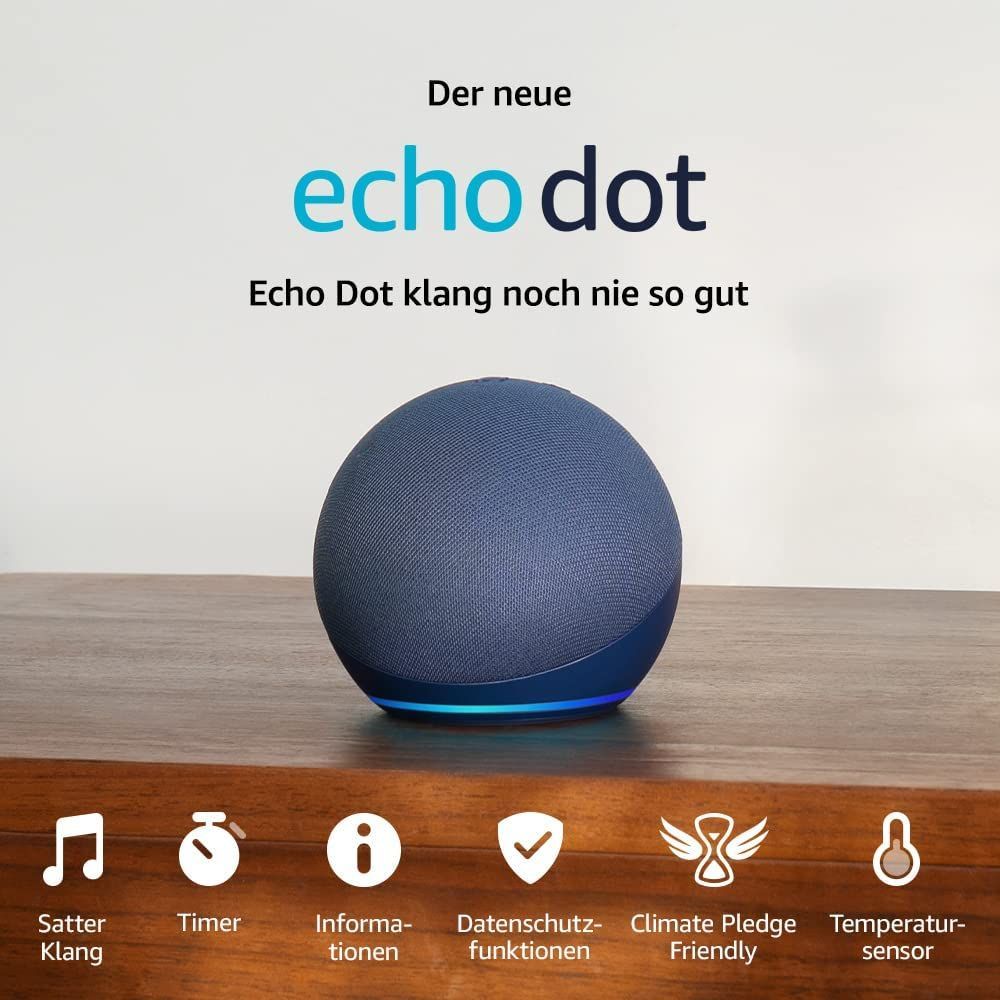 Amazon Echo Dot 5 Smart Speaker with Alexa Deep Sea Blue