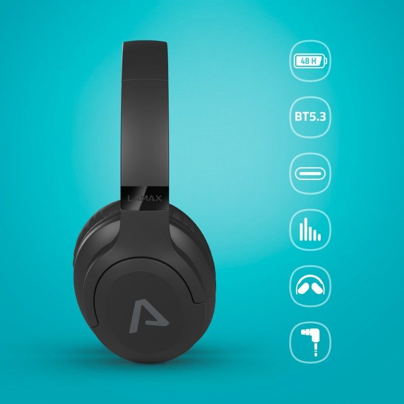 Lamax Base2 Wireless Bluetooth Headset Black/Blue
