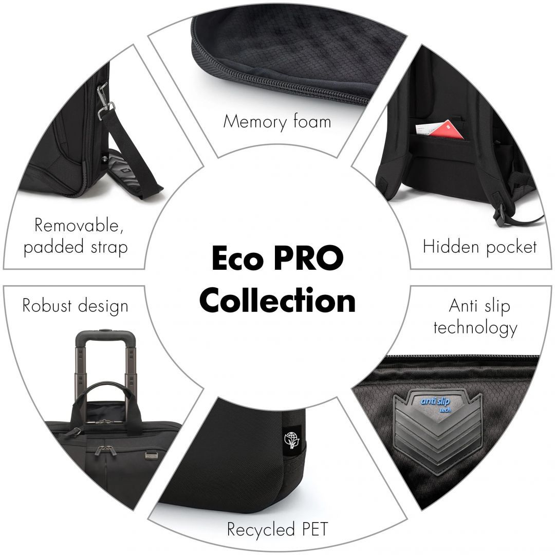 Dicota Eco Multi PRO Laptop Roller 15,6" Black