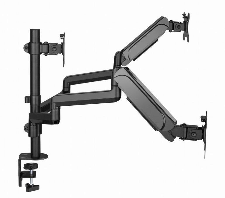 Gembird MA-DA3-01 Desk mounted adjustable mounting arm for 3 monitors full-motion 17"-27" Black