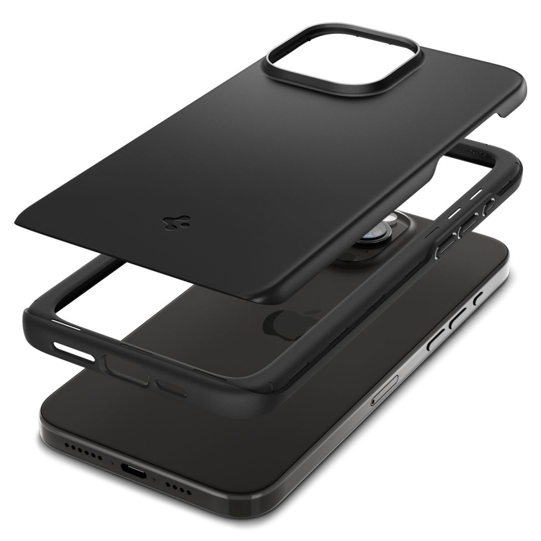 Spigen iPhone 15 Pro Max Case Thin Fit Black