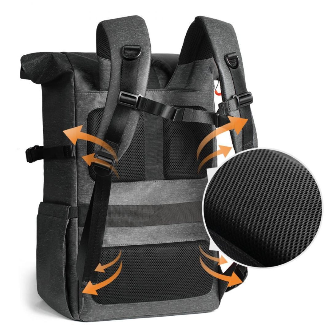 K&F Concept 2-in-1 Camera Backpack Travel 15,6" 20L Waterproof Black