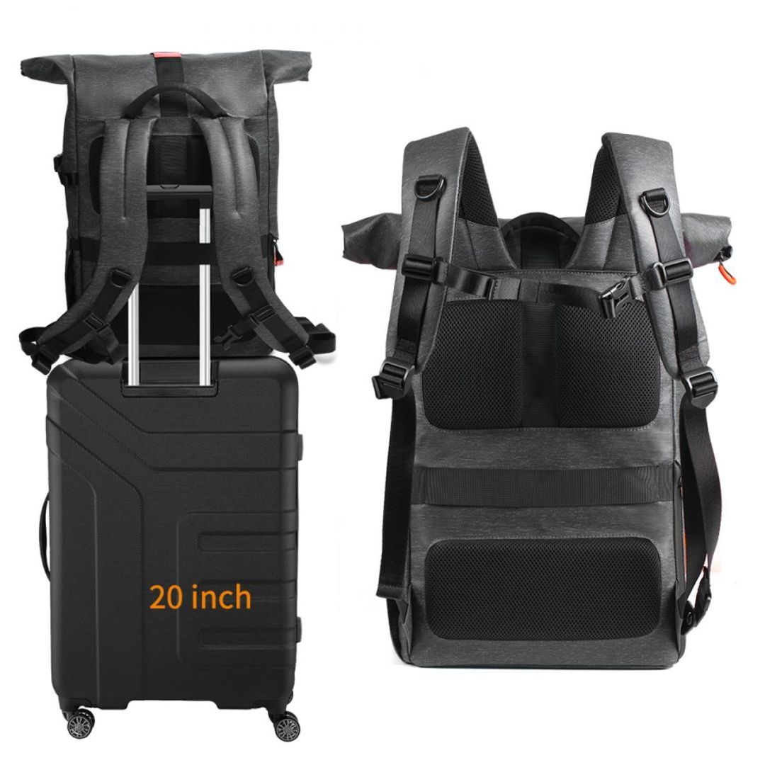 K&F Concept 2-in-1 Camera Backpack Travel 15,6" 20L Waterproof Black