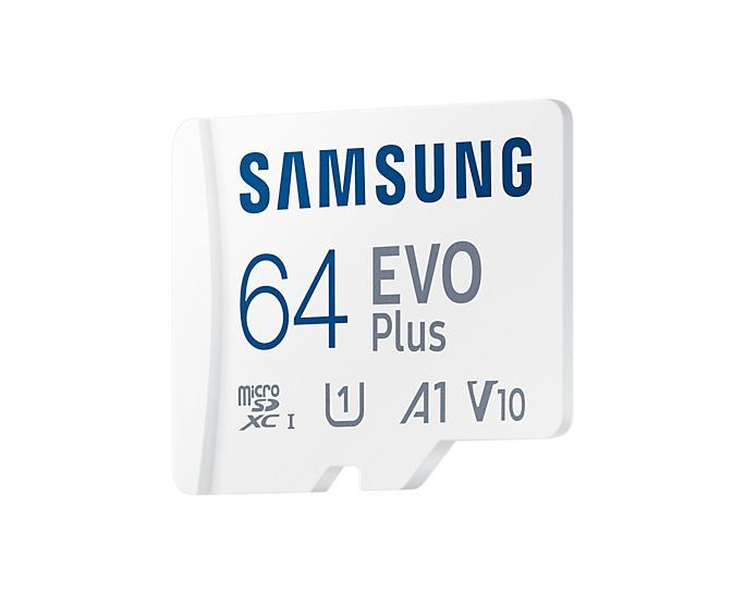 Samsung 64GB microSDXC EVO Plus Class10 U1 A1 V10 + adapterrel