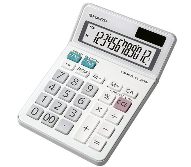Sharp EL-320W Asztali számológép White