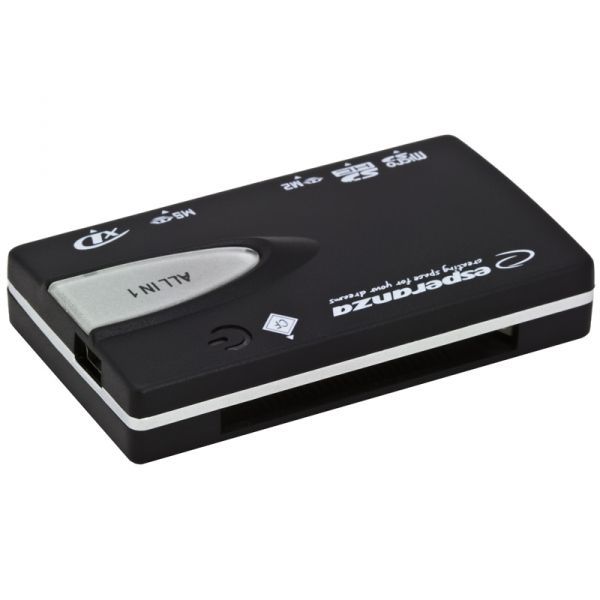 Esperanza EA129 All-In-One USB Card Reader Black