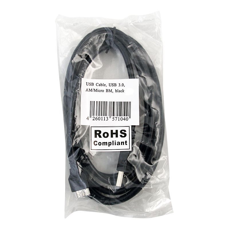 Logilink CU0027 USB3.0 Connection A->B microUSB cable 2m Black