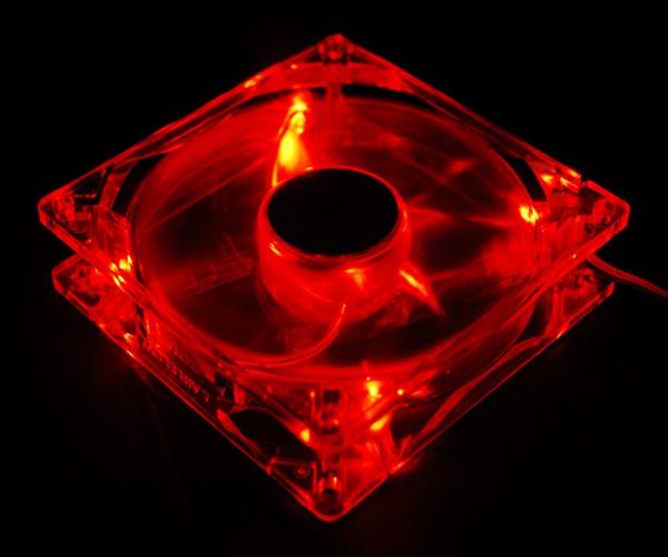 Akyga AW-12A-BR System Fan 12cm Red LED OEM