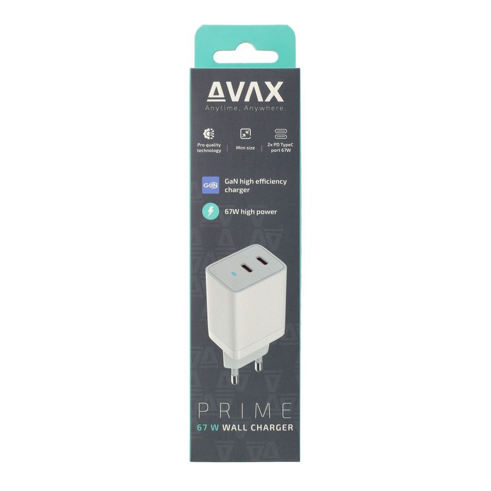 Avax CH901W 67W Universal USB Charger White