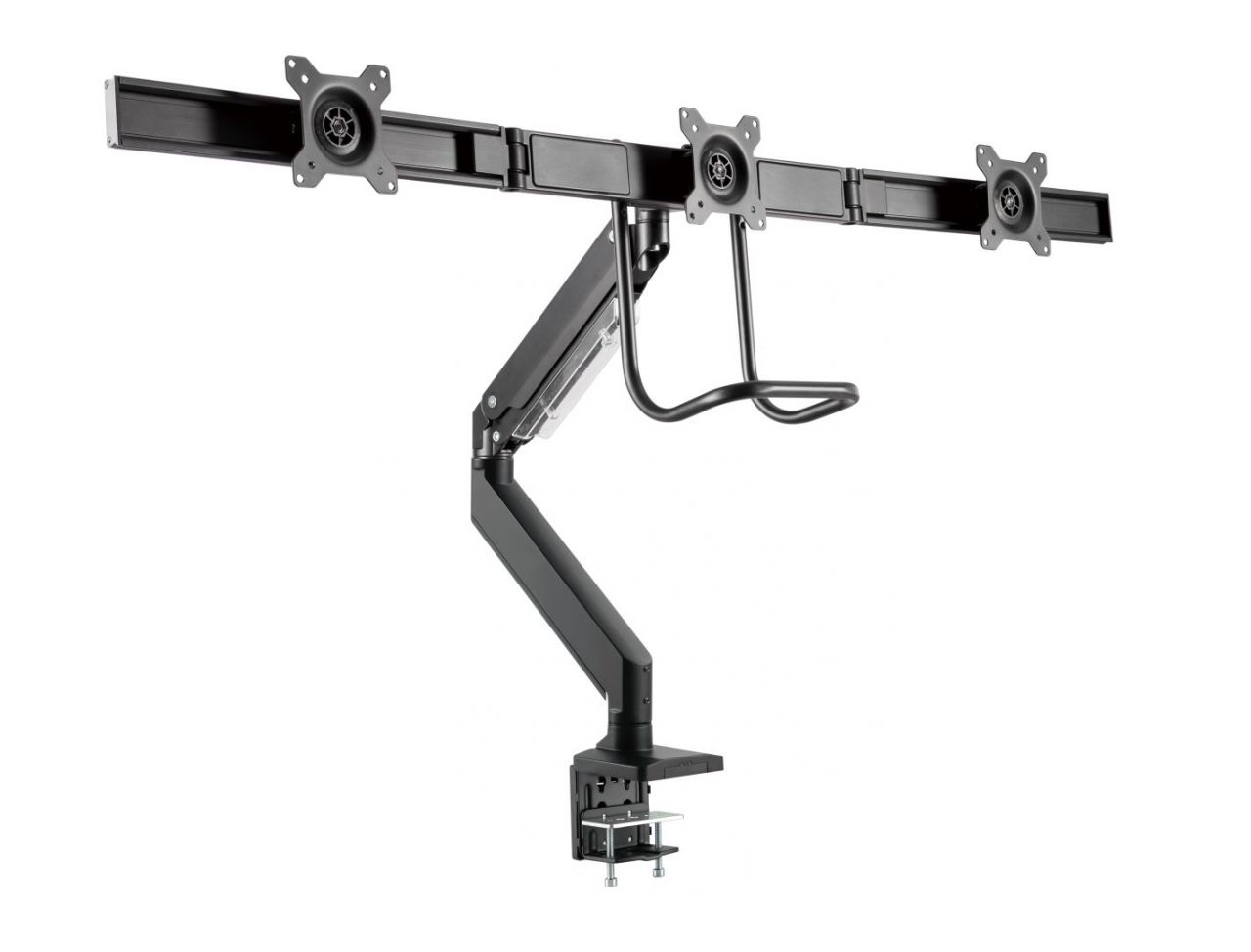 Gembird MA-DA3-03 Desk mounted adjustable monitor arm for 3 monitors 17"-27" Black