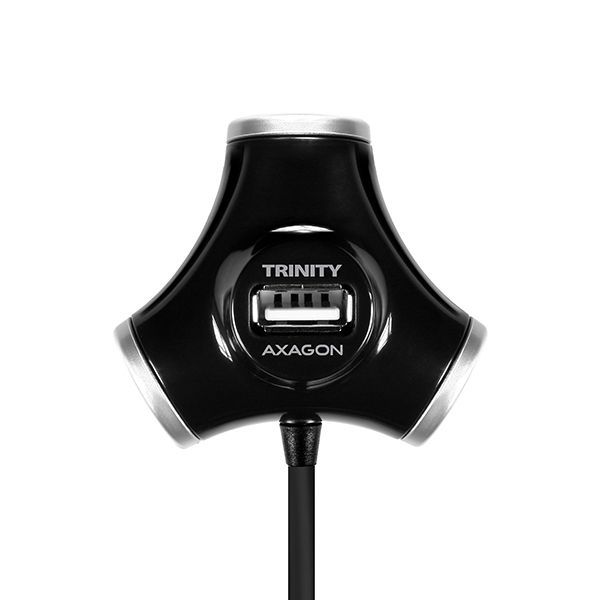 AXAGON HUE-X3B USB Trinity Hub Black