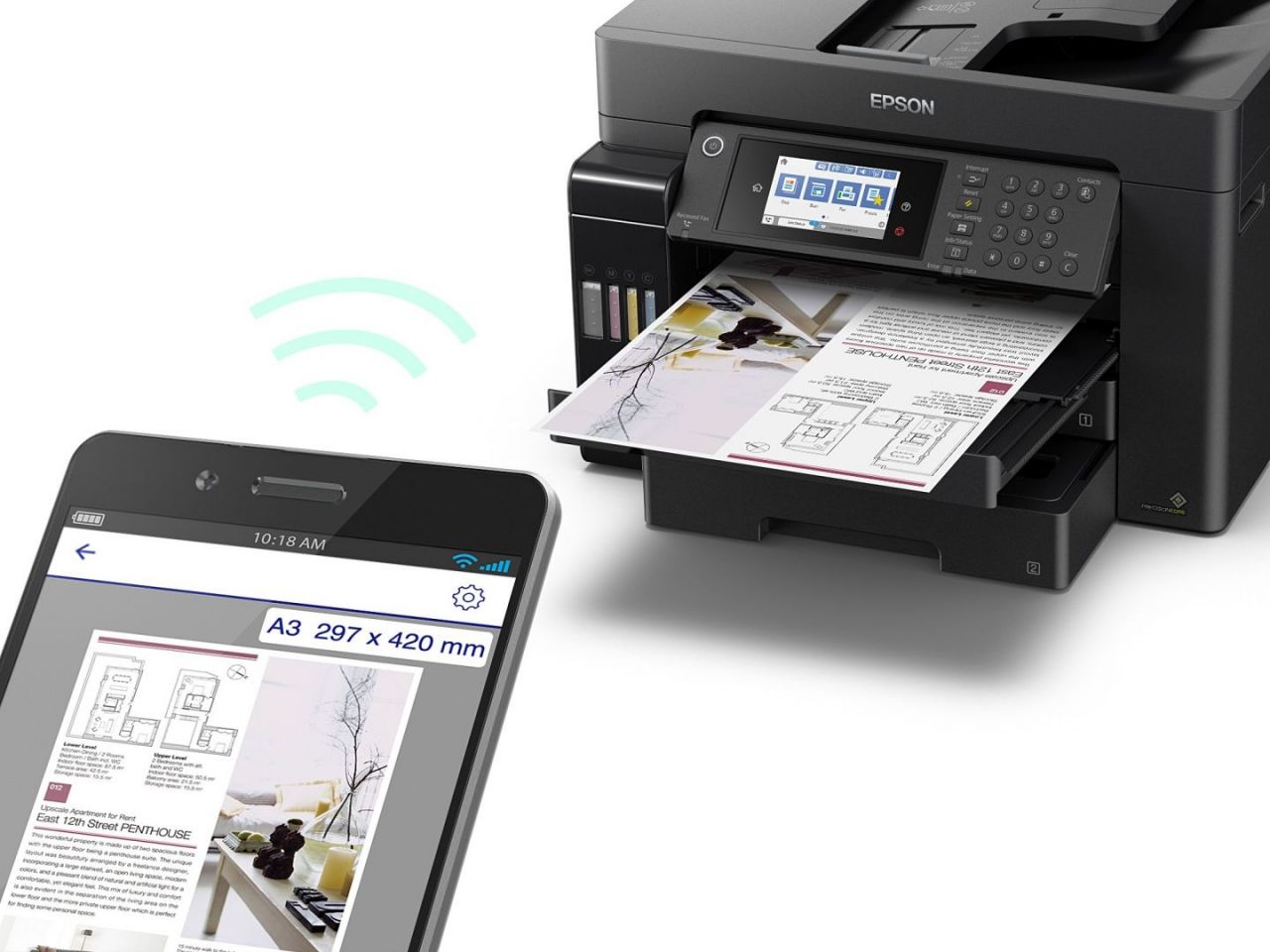 Epson EcoTank L15150 Wireless Tintasugaras Nyomtató/Másoló/Scanner/Fax
