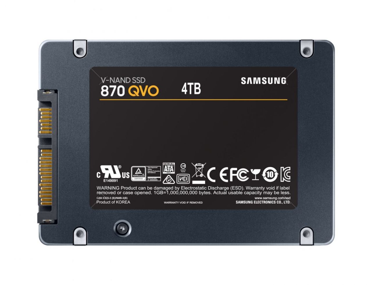 Samsung 4TB 2,5" SATA3 870 Qvo