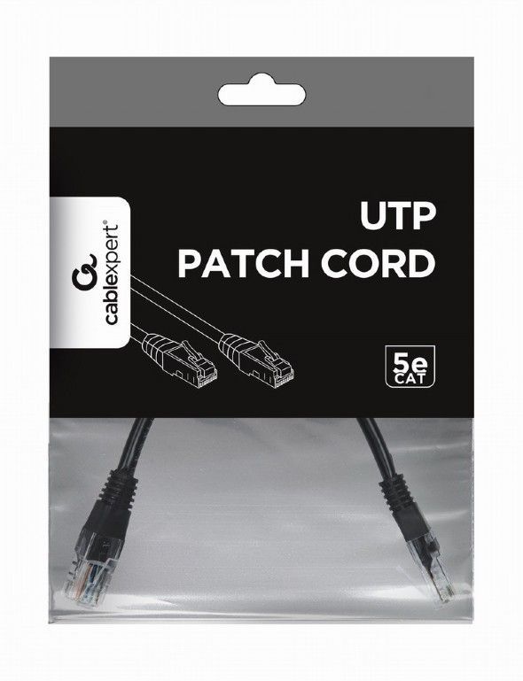 Gembird CAT5e U-UTP Patch Cable 0,25m Black