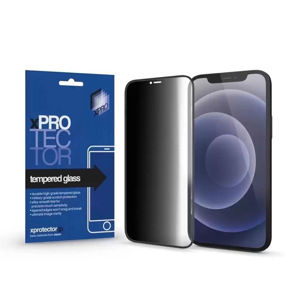 xPRO iPhone 15 Pro Tempered Glass Full 3D FG PRIVACY