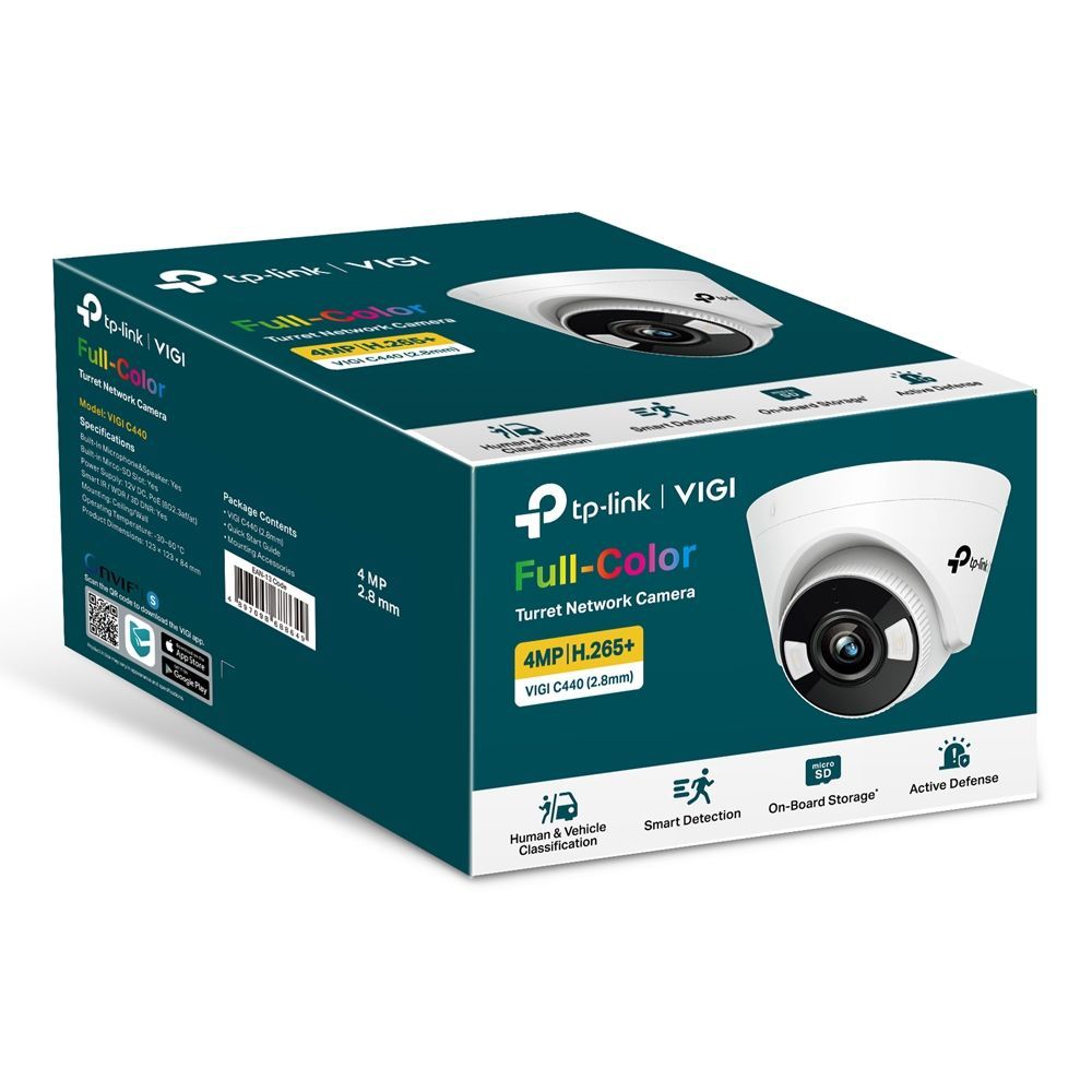 TP-Link VIGI C450 (2.8mm) 5MP Full-Color Turret Network Camera