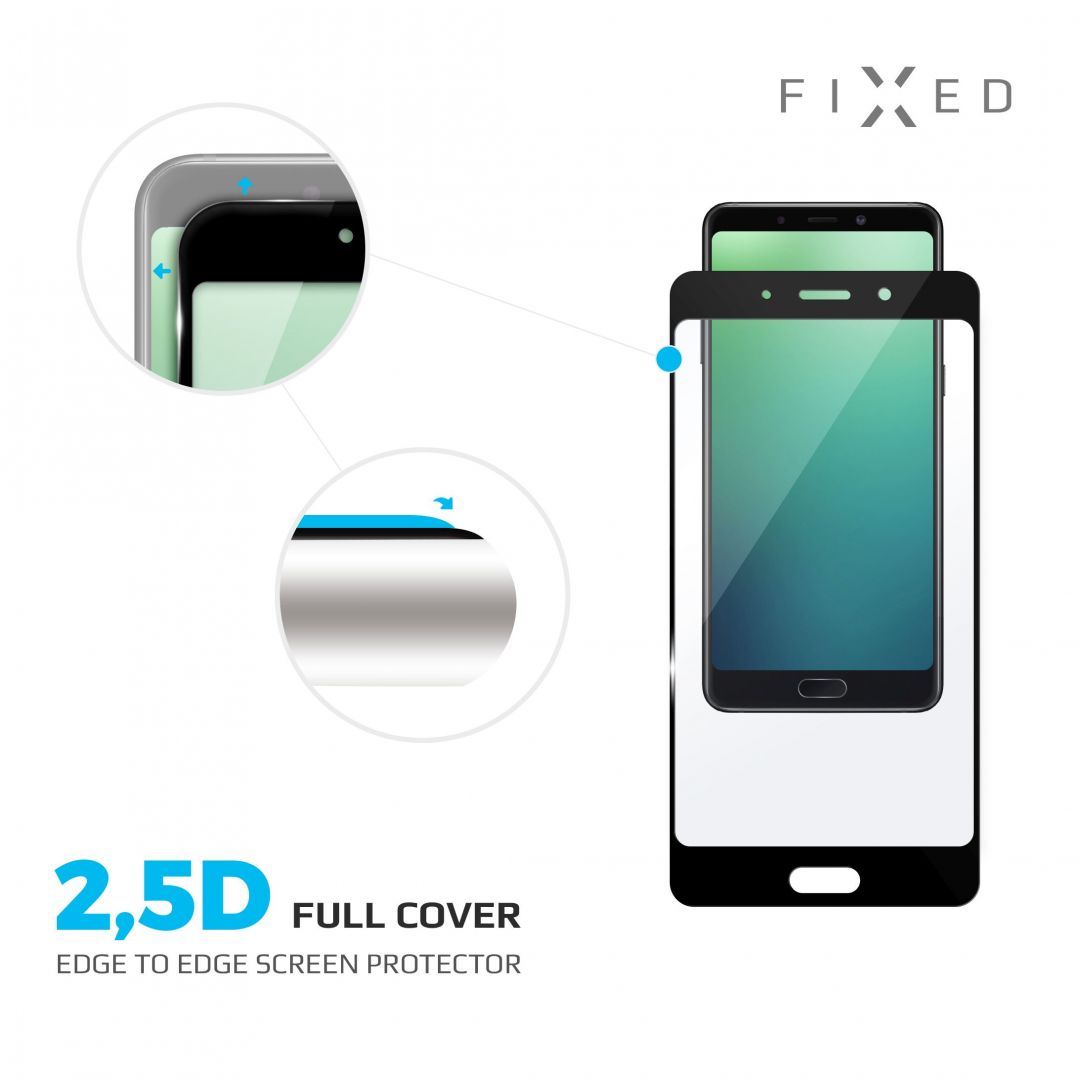 FIXED Full Cover 2,5D Üvegfólia Samsung Galaxy S10e Fekete