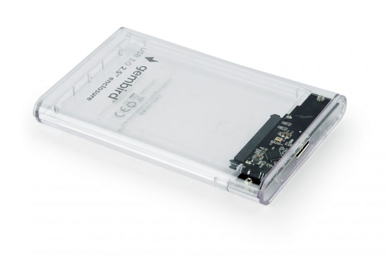 Gembird 2,5" EE2-U3S-5-S USB3.0 Enclosure Transparent