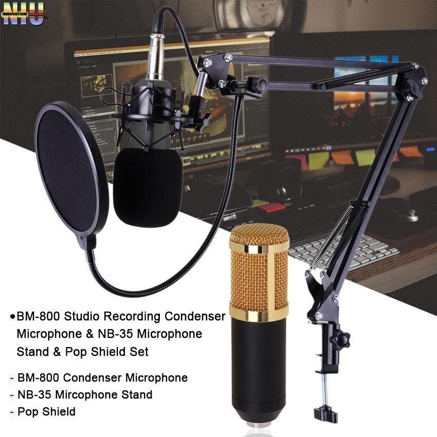 FOREV FV-BM800 Kondenzátor mikrofon csomag Black