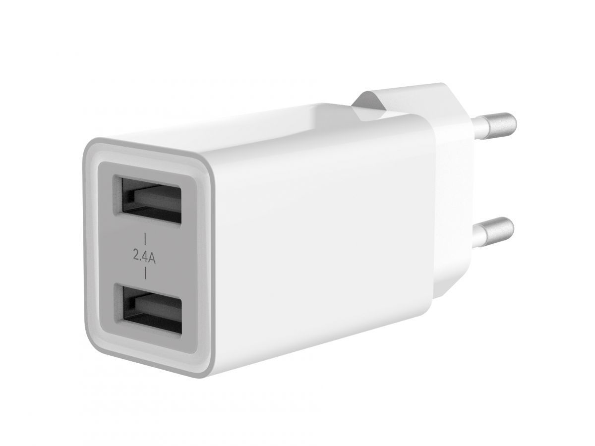 Conceptronic ALTHEA06W 2-Port 12W USB Charger Adapter White