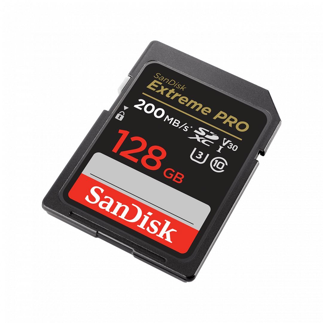 Sandisk 128GB SDXC Class 10 U3 V30 Extreme Pro