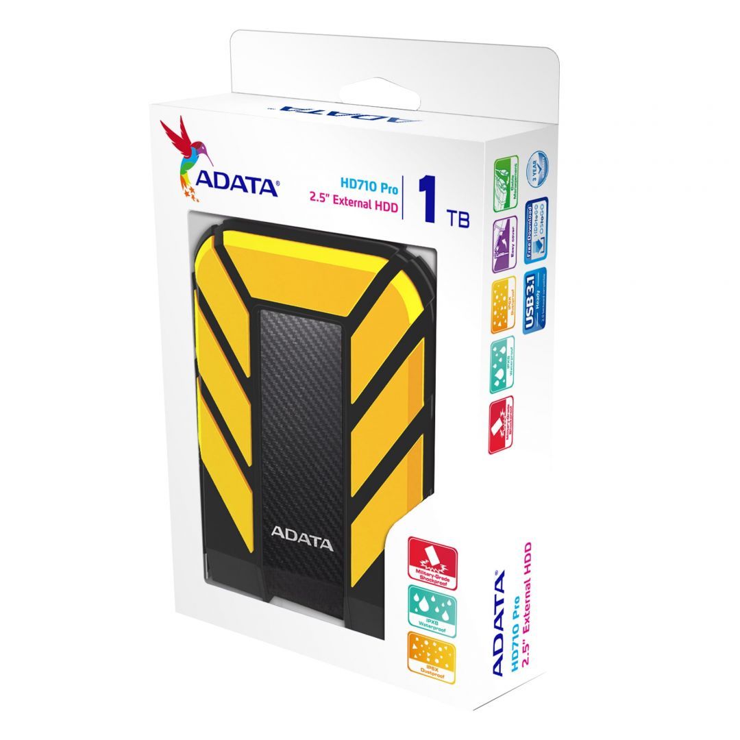 A-Data 1TB 2,5" USB3.1 HD710P Yellow