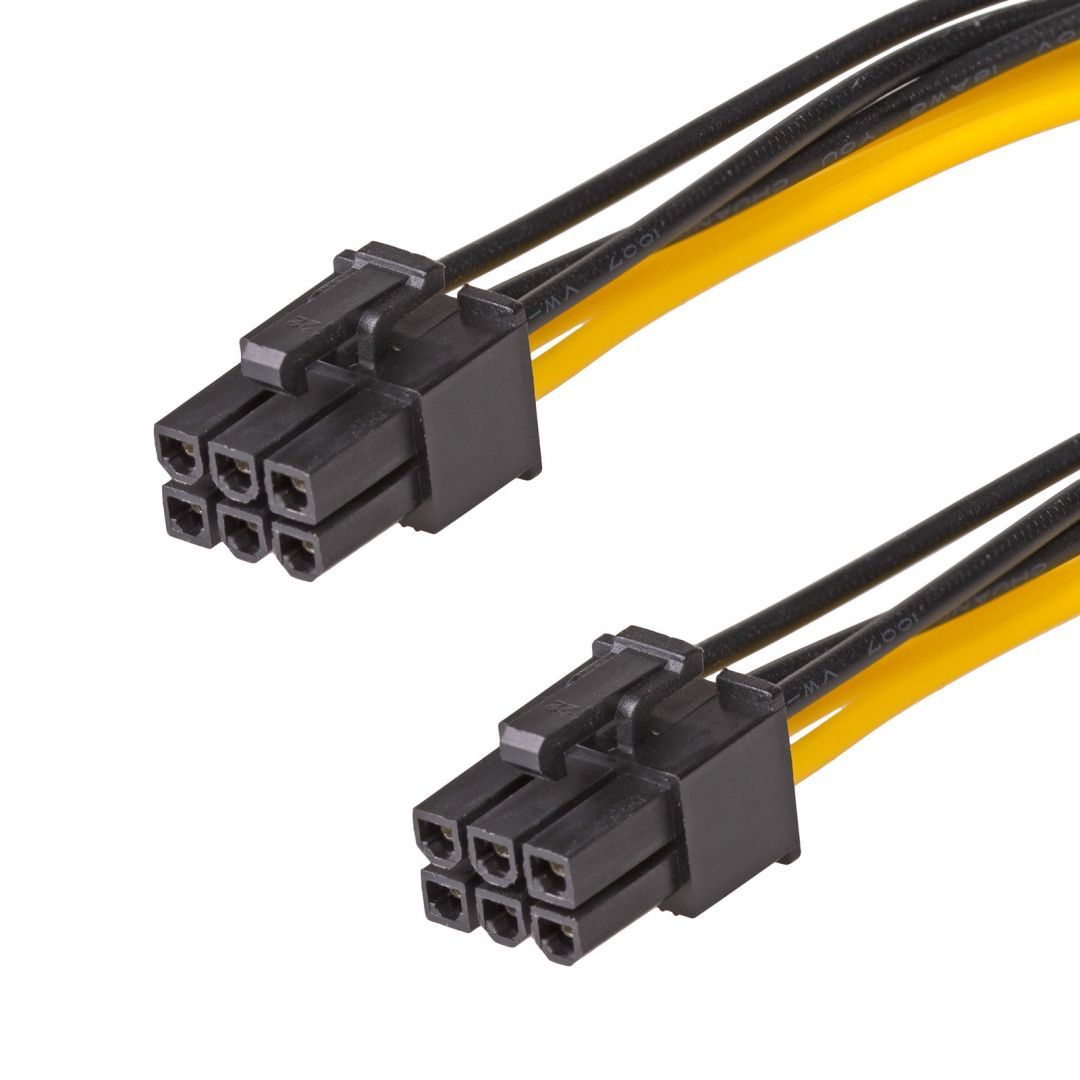 Akyga AK-CA-49 PCI Express 6-pin Adapter F-F cable 0,4m