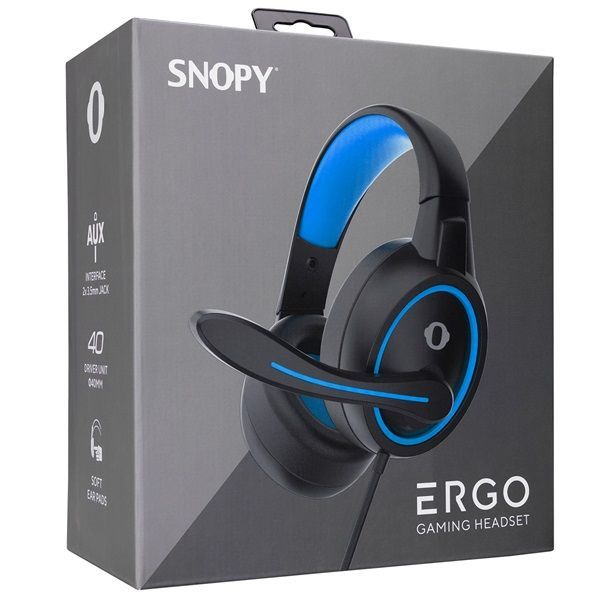 Snopy SN-GX1 Ergo Headset Black/Blue