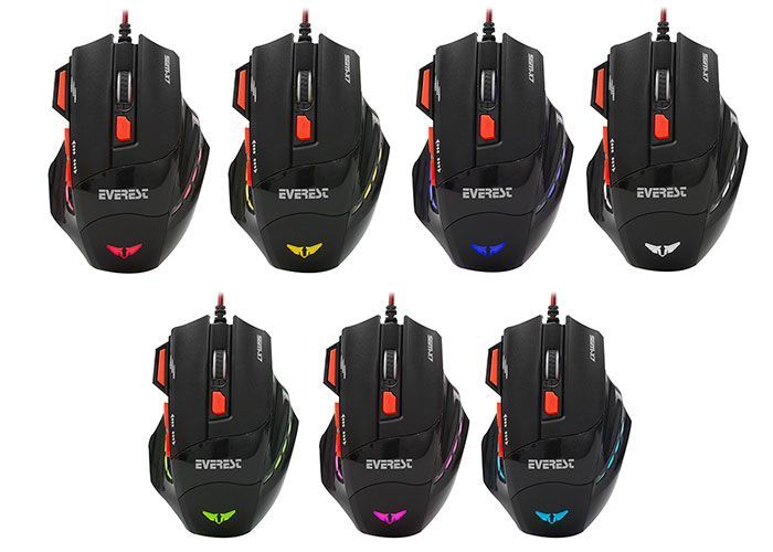 Rampage Everest SGM-X7 Gaming mouse Black