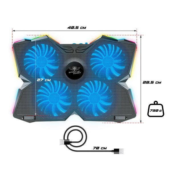 Spirit Of Gamer Airblade 500 RGB Notebook Cooler