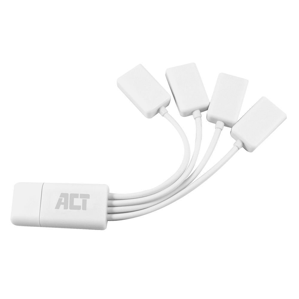 ACT AC6210 USB 2.0 4-Port Hub White