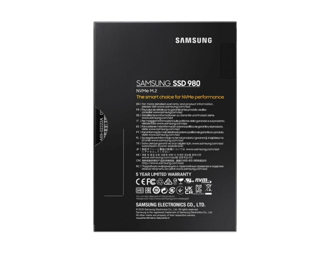 Samsung 1TB M.2 2280 NVMe 980 Basic