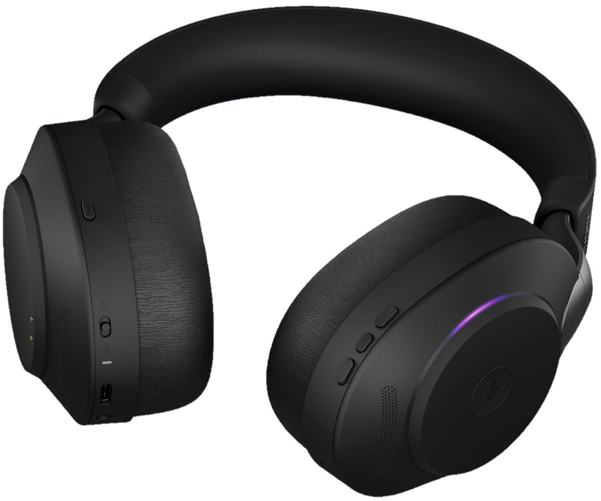 Jabra Evolve2 85 MS Stereo Bluetooth Headset + Charging Station Black