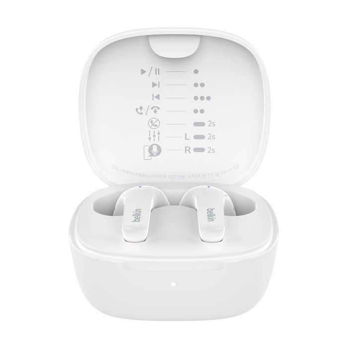 Belkin SoundForm Motion True Wireless Earbuds White