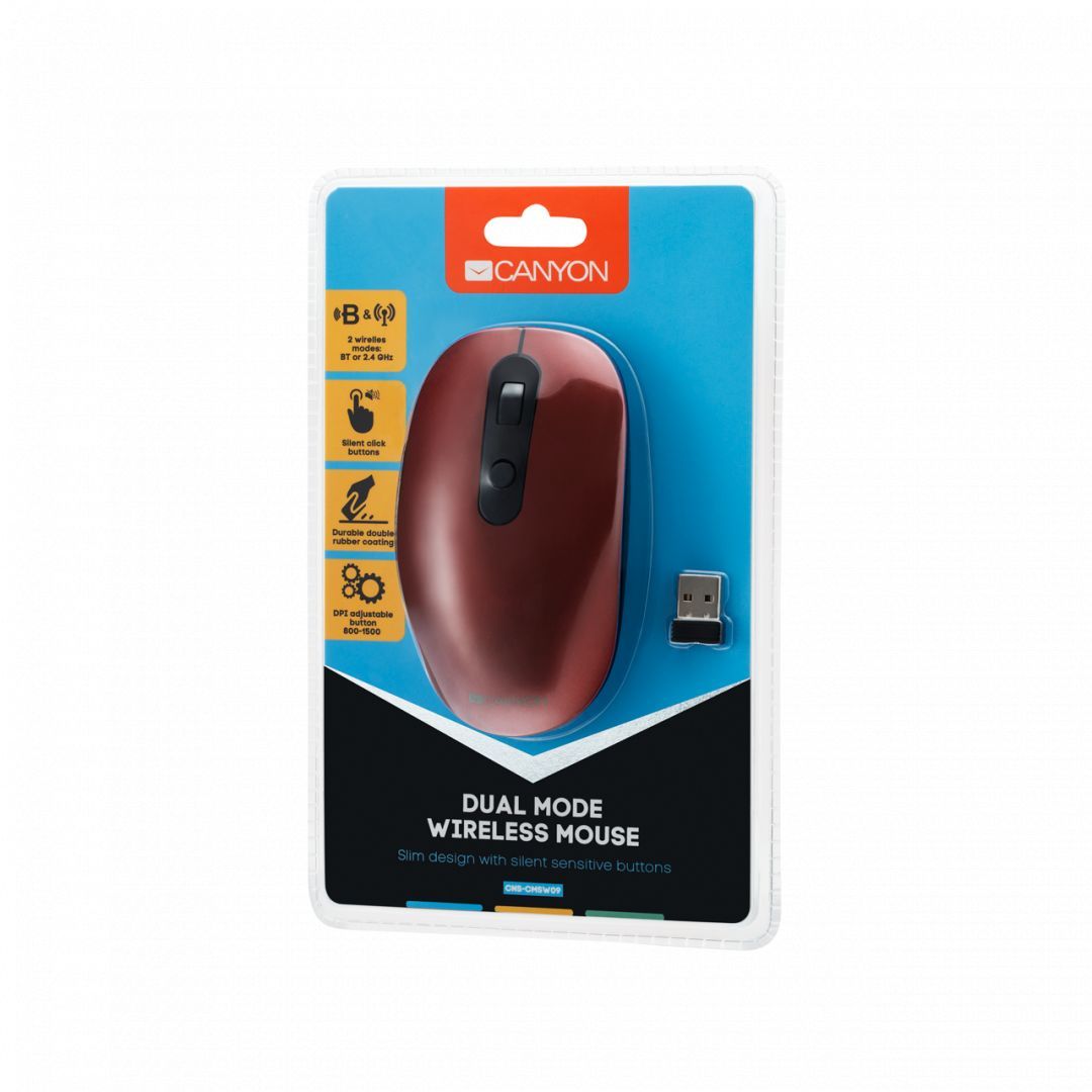 Canyon CNS-CMSW09R Dual-mode Wireless mouse Red
