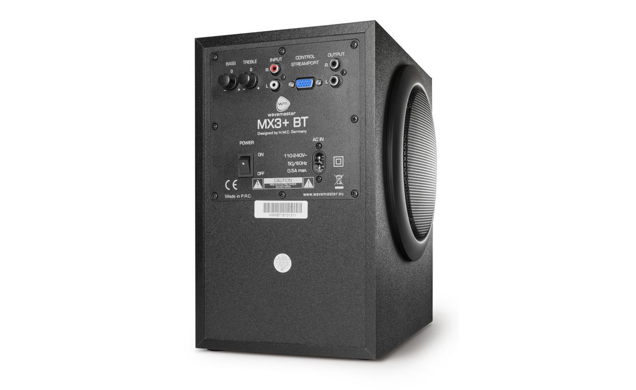 wavemaster MX3+ BT 2.1 Bluetooth Stereo Speaker System Black