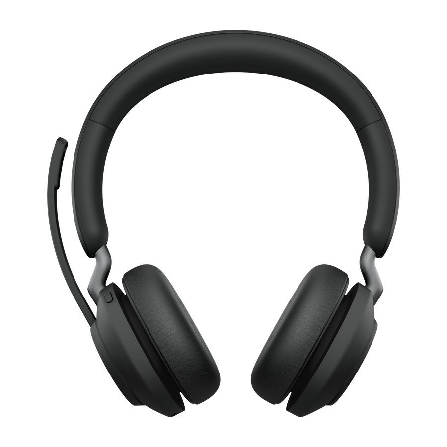 Jabra Evolve2 65 UC Stereo Bluetooth Headset + Charging Station Black